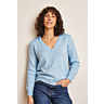 M6462 Pull col V Blanche en impression papier
