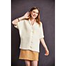 M6494 Veste cotes perlées Dora en impression papier