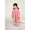 M6555 Manteau a torsades et capuche Stella en impression papier