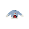 M6638 Pull jacquard pingouin en impression papier