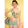 M6656 Mini short au crochet en impression papier