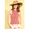M6659 Top dos nu en crochet en impression papier