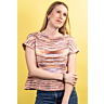 M6696 Pull sans manches Constance en impression papier