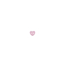 Lot de 6 boutons coeur Ø12 mm Rose
