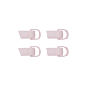 Lot de 4 attaches Rose pâle Long 35 mm