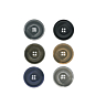 Lot de 6 boutons Ø 30 mm écru