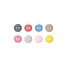 Lot de 7 boutons Ø 12 mm  Marron
