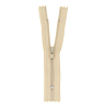 Fermeture nylon non séparable beige clair, 25 cm